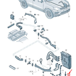 NEW VW TOUAREG 7P MK2 A/C COMPRESSOR WIRING HARNESS HOLDER 4G0971502T