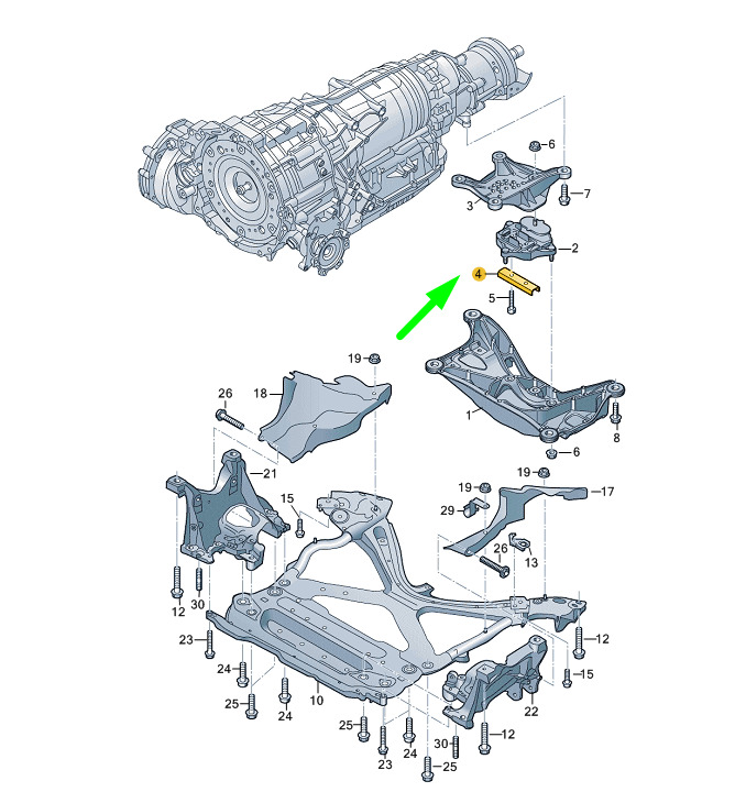 NEW AUDI A4 B9 GEARBOX MOUNT STOP 8W0399292 1 NEW AUDI A4 B9 GEARBOX MOUNT STOP 8W0399292