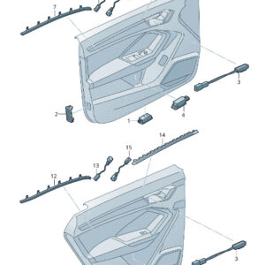 NEW AUDI Q3 F3 RIGHT DOOR COURTESY LIGHT 83A947356H