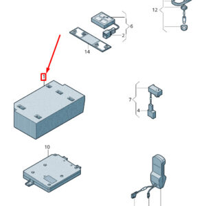 NEW VOLKSWAGEN CADDY 2K MK1 INTERFACE BOX BRACKET 2K0919733A