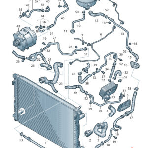 NEW AUDI A6 4A C8 ENGINE COOLANT HOSE 4K0121109AQ