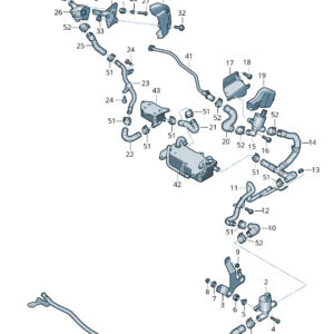 NEW AUDI Q8 4MN ENGINE COOLANT HOSE 4M0121056BD