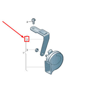 NEW AUDI RSQ3 8U LEFT SIGNAL HORN SPRING SHACKLE 8U0951229A