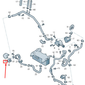 NEW AUDI RS7 SPORTBACK 4G RIGHT COOLANT HOSE HEAT RESISTANT 4H0121092