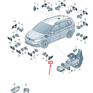 NEW VW TOURAN 5T FRONT LEFT PARKING SENSOR BRACKET 5TA919399GRU