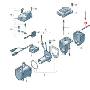 NEW VW TOUAREG 7P COMBUSTION CHAMBER INSERT ATTACHMENT PARTS 8K0898919