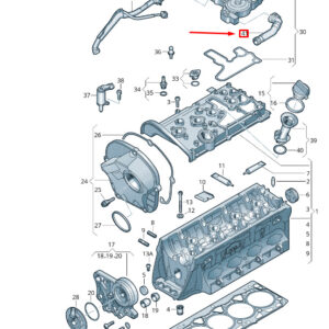 NEW VW TRANSPORTER VI T6 VENT HOSE 06H103223D