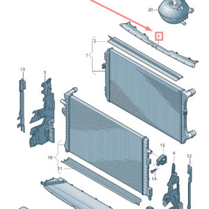 NEW VOLKSWAGEN TIGUAN AD MK2 RADIATOR UPPER COVER 5NA121330
