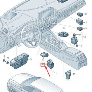 NEW AUDI A5 SPORTBACK F5 HANDBRAKE BUTTON RHD 8W2927225D