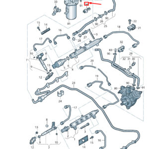 NEW VW TOUAREG 7P MK2 FUEL LINE RETAINER 059131694AQ