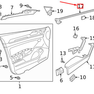 NEW VOLKSWAGEN ARTEON 3H7 FRONT RIGHT DOOR RUBBER SEAL 3G8837480F