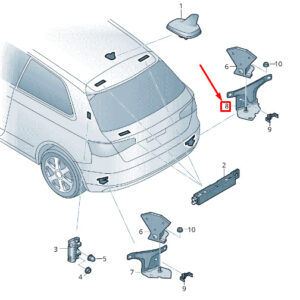 NEW AUDI RS3 RIGHT AERIAL RETAINER 8V0035526A