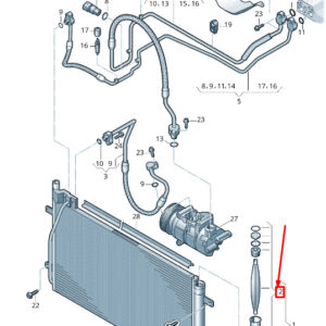 NEW AUDI RSQ3 8U AIR CONDITIONER DRYER INSERT 8U0298403