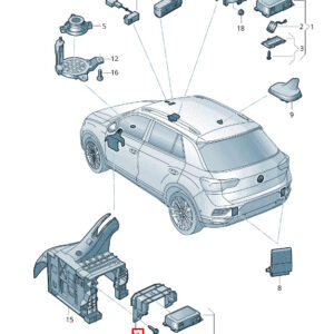 NEW VOLKSWAGEN T-ROC A11 CONTROL UNIT BRACKET LHD 5QH971856