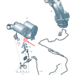 NEW AUDI Q8 4MN DIFF. PRESSURE SENSOR BRACKET 4M0131649H