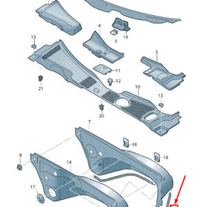 NEW AUDI RS7 SPORTBACK 4G WATER BOX SEAL 4G0819532B
