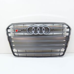 NEW AUDI A5 S5 FRONT BUMPER RADIATOR GRILLE PLATINUM GREY 8T0853651P 1RR