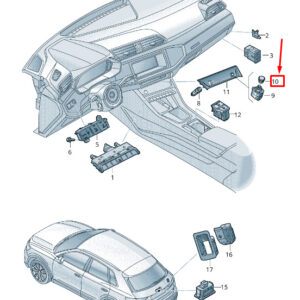NEW AUDI Q3 F3 VOLUME ADJUSTMENT ROTARY KNOB 83A919070
