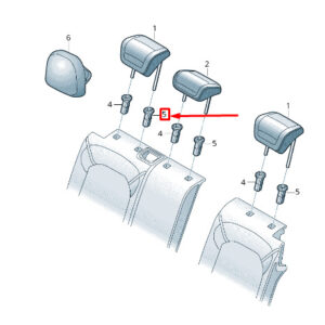 NEW VOLKSWAGEN ARTEON 3H7 REAR HEAD RESTRAINT GUIDE 5G0886920DT4