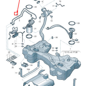 NEW VW T-ROC A1 FUEL RETURN LINE 5Q0201294L