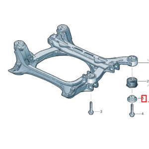 NEW VW TOUAREG 7P MK2 FRONT ASSEMBLY CARRIER WASHER WHT005295A