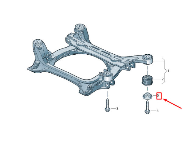 NEW VW TOUAREG 7P MK2 FRONT ASSEMBLY CARRIER WASHER WHT005295A