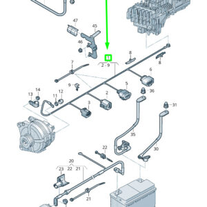 NEW VOLKSWAGEN PASSAT B8 3G ALTERNATOR CABLE HARNESS 5Q0971230GK