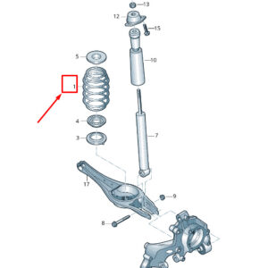 NEW AUDI Q2 GA REAR COIL SPRING 5QF511115CP