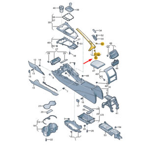 NEW AUDI A4 B9 CENTER CONSOLE COVER FRAME LHD 8W1863969RNP5