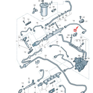 NEW VW TOUAREG 7P MK2 FUEL LINE RETAINER 059131694BM