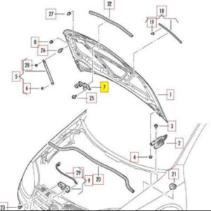 NEW VW GOLF IV 1J5 BONNET RELEASE LOCK LATCH MECHANISM 1K0823480