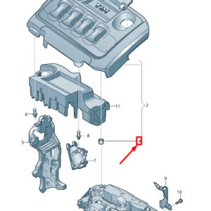 NEW VW ARTEON 3H7 CYLINDER HEAD COVER PUSH-ON CONNECTOR 03N103226