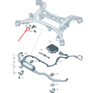 NEW AUDI Q7 4M RETAINING CABLE BRACKET 4M0501142E