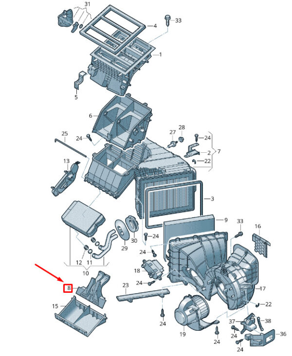 NEW VW TRANSPORTER VI T6 AI GUIDE 7H0898409