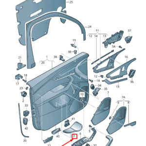 NEW AUDI Q7 4M FRONT LEFT DOOR PANEL UNDERLAY TRIM 4M08681331JO