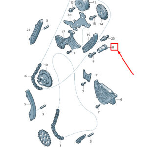 NEW AUDI RSQ3 8U GEAR WHEEL SHAFT 07K109224