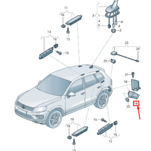 NEW VW TOUAREG 7P MK2 AERIAL RETAINER 7P6035595