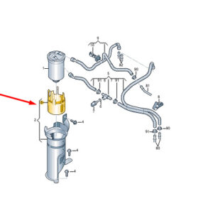 NEW VOLKSWAGEN POLO 6R 6C FUEL FILTER CLAMP 6R0127217C