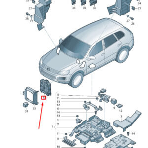 NEW VW TOUAREG 7P MK2 FUSE RELAY PLATE 7L0937503A