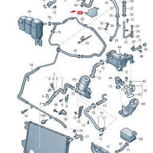 NEW VW TOUAREG 7P MK2 COOLING SYSTEM HEAT REFLECTIVE MAT 059121655A