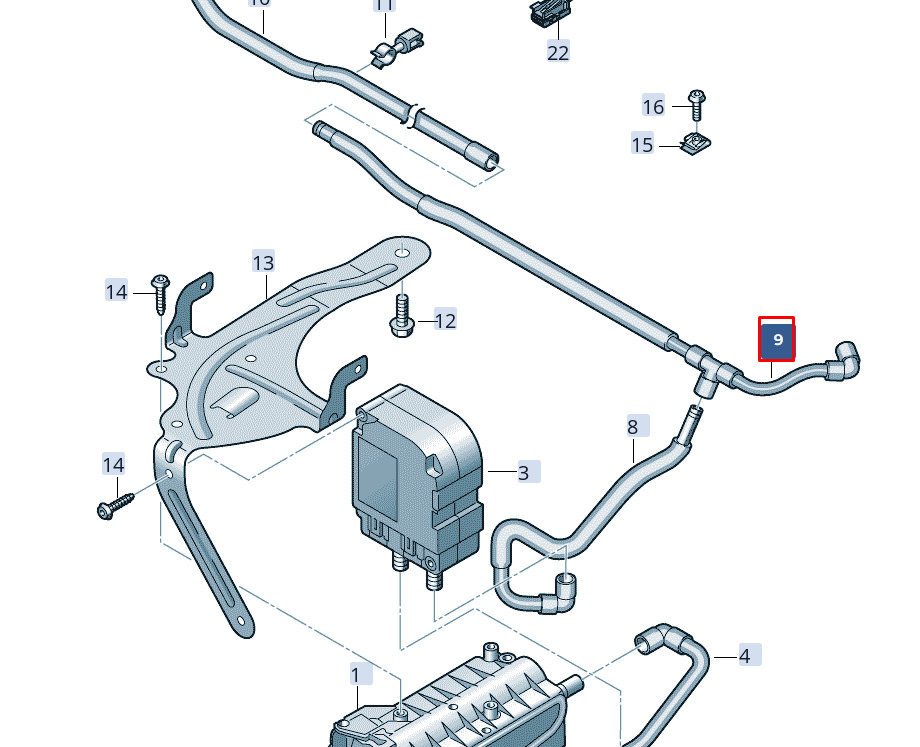 NEW AUDI A6 C8 AIR PIPE RHD 4K2820221 1 NEW AUDI A6 C8 AIR PIPE RHD 4K2820221