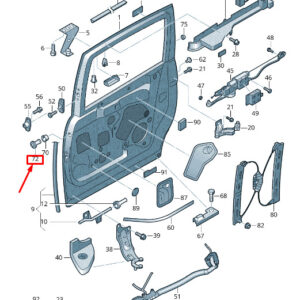 NEW VW SHARAN 7N SLIDING DOOR CATCH HOOK 7N0843671D