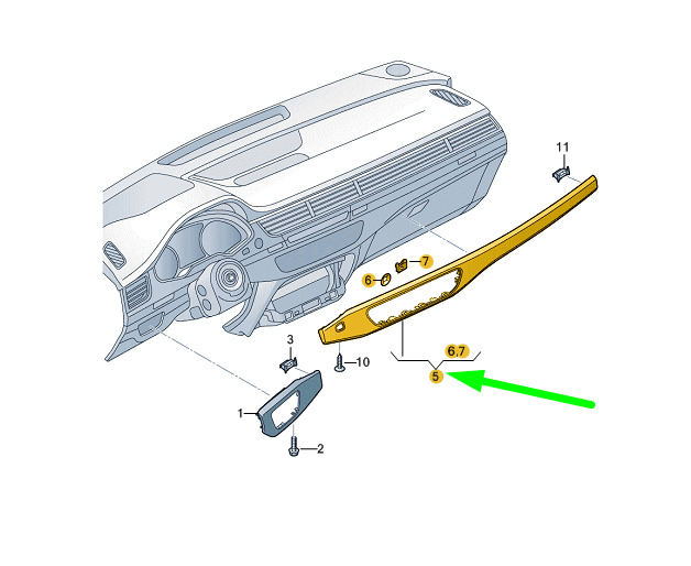 NEW AUDI A4 B9 DASH PANEL LEFT TRIM RHD 8W2853189NP5 1 NEW AUDI A4 B9 DASH PANEL LEFT TRIM RHD 8W2853189NP5