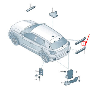 NEW AUDI Q2 GA RIGHT UPPER ANTENNA AMPLIFIER 81A035225E