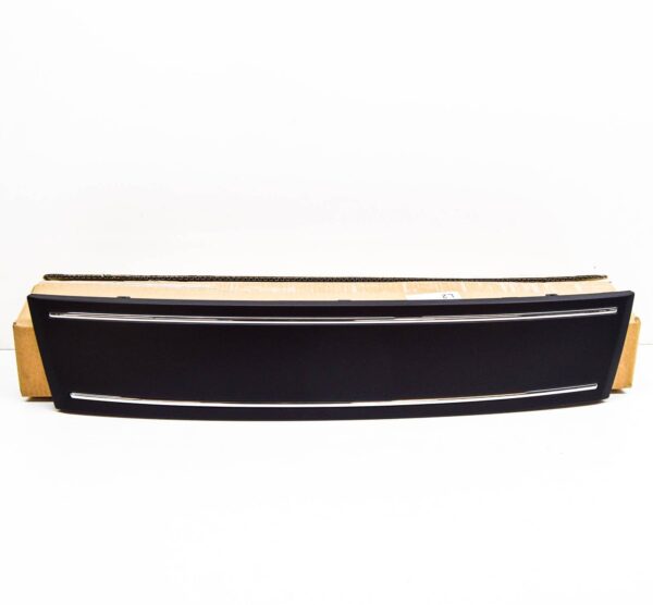 NEW AUDI Q7 FRONT GRILL NUMBER PLATE FILLER DELETE BLACK 4L08072873FZ