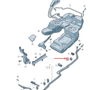 NEW VW TOUAREG 7P MK2 FUEL LINE RETAINER 7P0201561