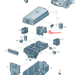 NEW VOLKSWAGEN T-ROC A11 RELAY PLATE 5Q0937503C