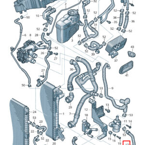 NEW AUDI A6 4A C8 ENGINE COOLANT RETURN HOSE 4K0145923N