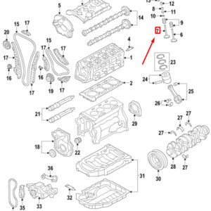 NEW VOLKSWAGEN ARTEON 3H7 EXHAUST VALVE 06E109611N