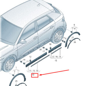 NEW AUDI Q3 F3 FRONT LEFT DOOR COVER 83A8539594W3